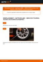 Montage Controle capteur abs BMW 5 Touring (E39) - tutoriel pas à pas