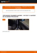 PDF Reparatie tutorial van automaterialen: Golf IV Hatchback (1J1)