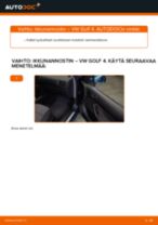 VW GOLF Raidetangon Sisäpää vaihto: ohjekirja