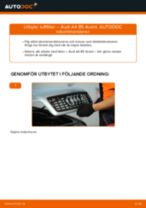 När byta Luftfilter AUDI A4 Avant (8D5, B5): pdf handledning