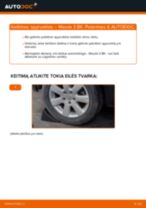 Kaip pakeisti Mazda 3 BK spyruoklės: galas - keitimo instrukcija