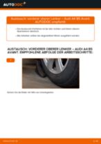 Montage Bremsbacken Handbremse AUDI A4 Avant (8D5, B5) - Schritt für Schritt Anleitung