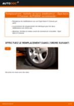 Notre guide PDF gratuit vous aidera à résoudre vos problèmes de OPEL Opel Zafira A 1.8 16V (F75) Biellette De Barre Stabilisatrice