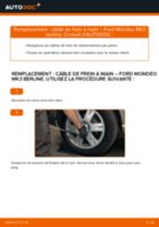 Remplacement Tirette à câble frein de stationnement FORD MONDEO : instructions pdf