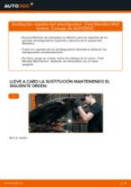 Cómo cambiar: copelas del amortiguador de la parte delantera - Ford Mondeo Mk3 berlina | Guía de sustitución