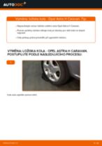Jak vyměnit zadní ložisko kola na Opel Astra H Caravan – návod k výměně