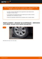 Comment changer : ressort de suspension avant sur Mercedes Vito W639 - Guide de remplacement