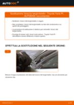 PDF manuale di sostituzione: Braccetti tergicristallo TOYOTA Yaris Hatchback (_P1_) posteriore e anteriore