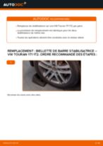 Comment changer : biellette de barre stabilisatrice arrière sur VW Touran 1T1 1T2 - Guide de remplacement