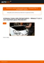 Montaż Pasek klinowy wielorowkowy RENAULT CLIO III (BR0/1, CR0/1) - przewodnik krok po kroku