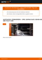 Opel Zafira A Frontklappe: Online-Handbuch zum Selbstwechsel