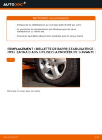Comment effectuer un remplacement de Biellette De Barre Stabilisatrice sur 1.9 CDTI (M75) Opel Zafira B