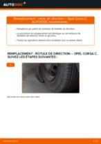 Changement Rotule De Direction OPEL CORSA : manuel d'atelier