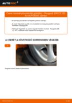 Kormányösszekötő gömbfej-csere Peugeot 206 CC 2D gépkocsin – Útmutató