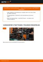 Bytte Bremseklosser foran og bak AUDI A6 Avant (4B5, C5): handleiding pdf