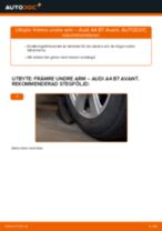 PDF guide för byta: Bärarm AUDI A4 Avant (8ED, B7) bak och fram