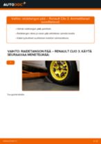 Kuinka vaihtaa raidetangon pää Renault Clio 3-autoon – vaihto-ohje