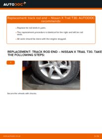 How to carry out replacement: Track Rod End on 2.2 dCi 4x4 Nissan X Trail t30