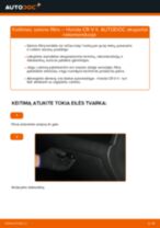 Kaip pakeisti Honda CR-V II salono filtro - keitimo instrukcija