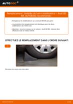 Quand changer Butée élastique suspension & soufflet d'amortisseur AUDI 80 (8C, B4) : manuel pdf