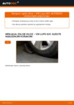 Nosilni zgib / vodilni zgib VW Lupo (6X1, 6E1) | PDF vodič za zamenjavo