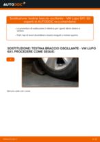 Quando cambiare Testina braccio sospensione VW LUPO (6X1, 6E1): manuale pdf