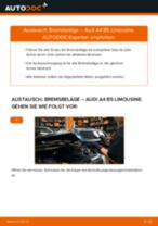 Austauschen von Luftmassensensor AUDI A4: PDF kostenlos