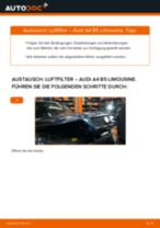 AUDI Luftfiltereinsatz Auto Ersatz selber auswechseln - Online-Anleitung PDF