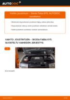 Online-ohjekirja, kuinka vaihtaa Pohjaanlyöntikumi & iskarin suojakumi VW T5 Van -malliin