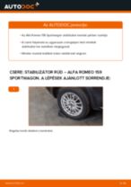 Hátsó stabilizátor rúd-csere Alfa Romeo 159 Sportwagon gépkocsin – Útmutató