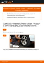 Ratschläge des Automechanikers zum Austausch von VW Golf 4 1.6 Querlenker