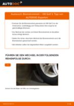 Wann Bremstrommel tauschen: PDF Anweisung für VW GOLF III (1H1)