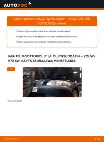 Kuinka vaihtaa Öljynsuodatin 2.4 Volvo V70 SW -autoon