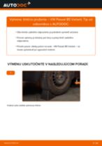Ako vymeniť a regulovať Tlmiče perovania VW PASSAT: sprievodca pdf