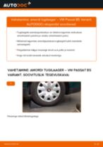 Samm-sammuline PDF-juhend VW PASSAT Variant (3B6) Amordi Tugilaager asendamise kohta
