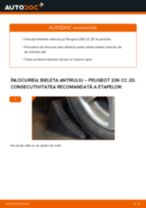 Instrucțiunile online gratuite cum să reparatii Bieleta stabilizatoare PEUGEOT 206 CC (2D)