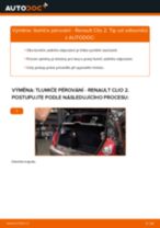 Profesionální průvodce výměnou součástky Odpruzeni na tvém autě Renault Clio 2 1.2 16V