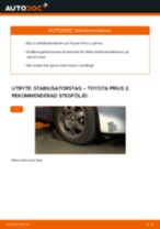 PDF guide för byta: Krängningshämmarstag TOYOTA PRIUS Halvkombi (NHW20_) bak och fram