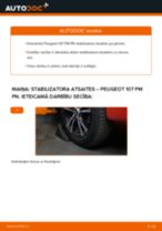 Nomaiņai Savienotājstienis PEUGEOT Peugeot 307 SW 1.6 16V - remonta instrukcijas