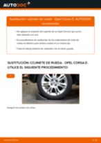 Cómo cambiar: cojinete de rueda de la parte trasera - Opel Corsa D | Guía de sustitución
