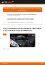 Cómo cambiar: muelles de suspensión de la parte delantera - Opel Corsa D | Guía de sustitución