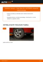 Pakeisti Stabdžių Trinkelių Komplektas Stovėjimo Stabdis SEAT IBIZA: instrukcija