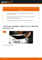 PDF Austausch Anleitung: Federbein RENAULT Clio III Schrägheck (BR0/1, CR0/1) vorne und hinten