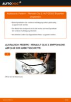 RENAULT CLIO Wartungsanweisung