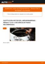 Cómo cambiar y ajustar Kit de reparación de frenos RENAULT CLIO: tutorial pdf