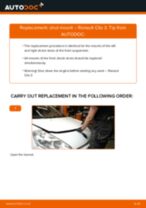 Changing Battery RENAULT CLIO: workshop manual