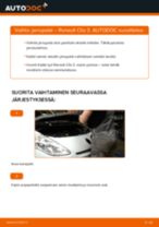 Automekaanikon suositukset RENAULT Renault Clio 3 1.2 16V -auton Moniurahihna-osien vaihdosta