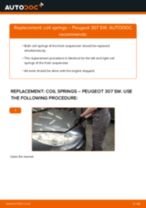 Replacing Coil spring PEUGEOT 307: free pdf