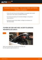 Wie Bremsklötze MERCEDES-BENZ C-CLASS auswechseln und einstellen: PDF-Anleitung