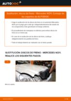 PDF manual de reemplazo: Frenos de disco MERCEDES-BENZ Clase E Berlina (W211) traseras y delanteras